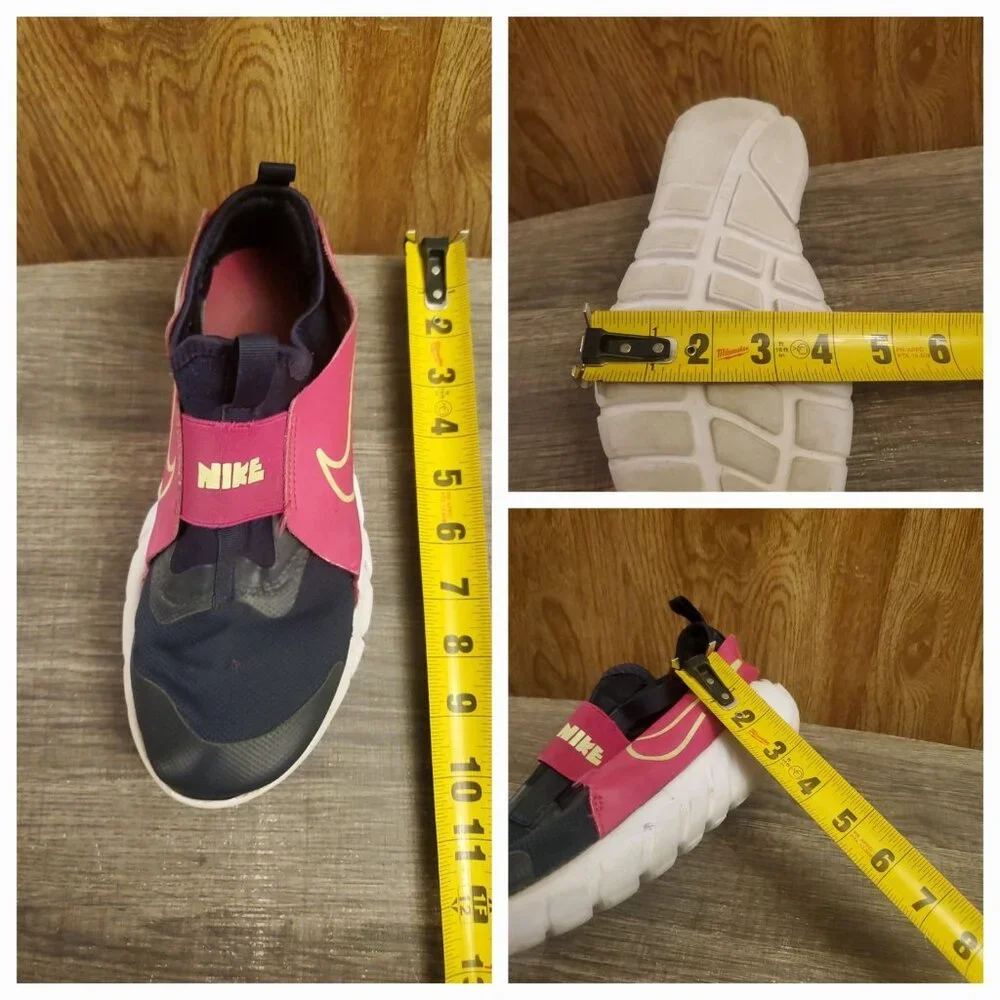 Nike Flex‎ Runner 2 Slip On Sneakers Youth Size 6Y Pink